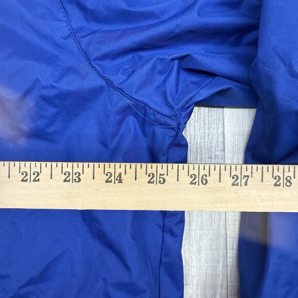 ✅Mens L Cold Storage Blue Lined Windbreaker Lightweight Jacket Hiking  *STAINING - Picture 6 of 11